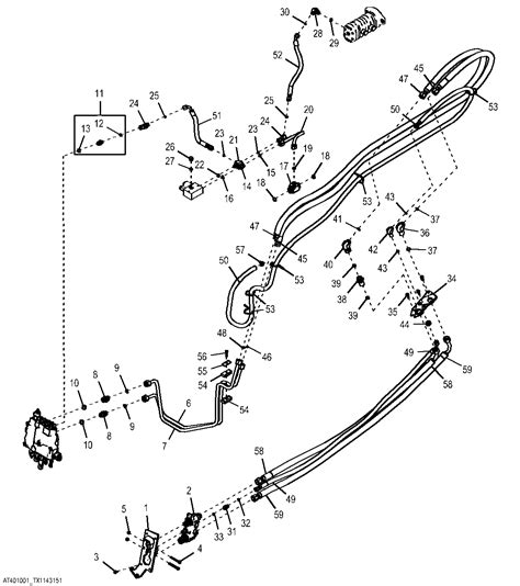 john deere skid steer 3645 hydraulic line schematic|john deere parts diagram.